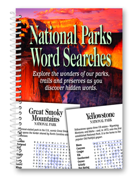 Spiral-bound National Parks Word Searches Book