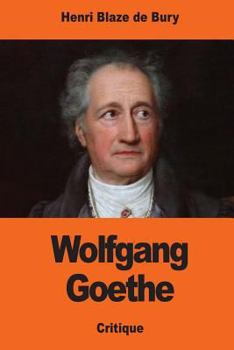 Paperback Wolfgang Goethe [French] Book