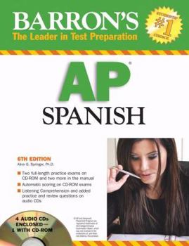Paperback Barron's AP Spanish 2008 Book