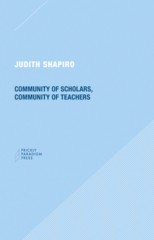 Paperback Community of Scholars, Community of Teachers Book