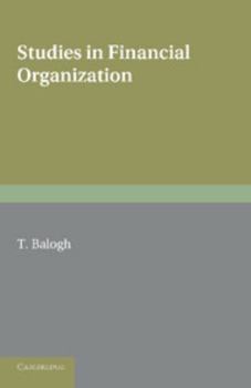 Paperback Studies in Financial Organization Book