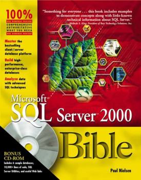 Paperback Microsoft SQL Server 2000 Bible [With CDROM] Book
