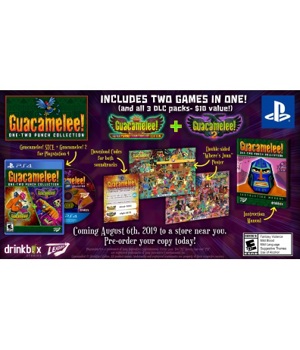 Game - Playstation 4 Guacamelee One Two Punch Collection Launch Edition Book