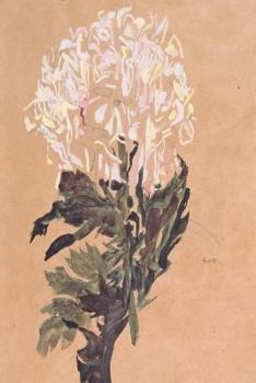 Paperback Art Journal: Egon Schiele - Wei?e Chrysantheme 1910 Cover- Premium College Ruled Journal - Premium Notebook - 120 Pages Book