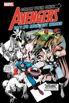 Paperback Color Your Own Avengers: Earth's Mightiest Heroes Book