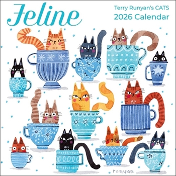 Mini-Disc Feline 2026 Mini Wall Calendar Book