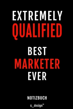 Paperback Notizbuch f?r Marketer: Originelle Geschenk-Idee [120 Seiten gepunktet Punkte-Raster blanko Papier] [German] Book