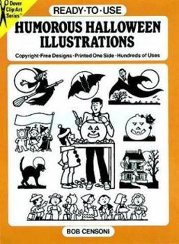 Paperback Ready-to-Use Humorous Halloween Illustrations (Dover Clip-Art Series) Book
