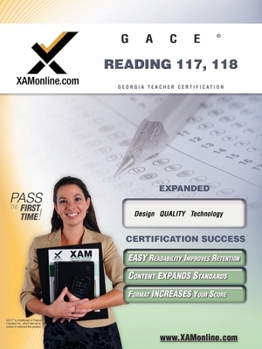 Paperback Gace Reading 117, 118 Teacher Certification Test Prep Study Guide Book