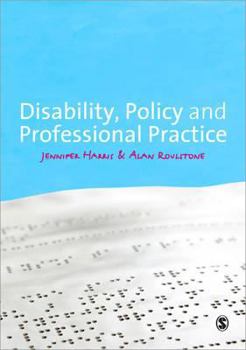 Paperback Disability, Policy and Professional Practice Book