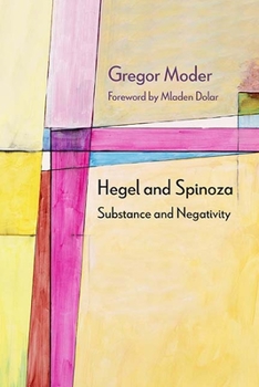 Paperback Hegel and Spinoza: Substance and Negativity Book