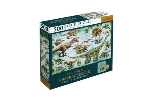 Misc. Magnificent Dinosaurs 500-Piece Puzzle and Booklet Book