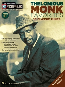 Paperback Thelonious Monk Favorites - Jazz Play-Along Volume 91 Book/Online Audio [With CD (Audio)] Book