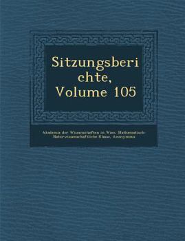 Paperback Sitzungsberichte, Volume 105 [German] Book