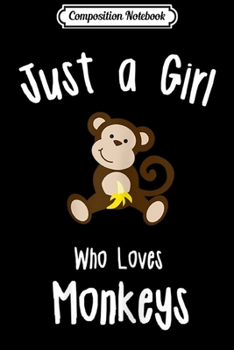 Composition Notebook: Monkey for Girls Journal/Notebook Blank Lined Ruled 6x9 100 Pages