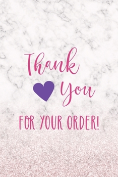 Thank You For Your Order!: Notebook Journal Composition Blank Lined Diary Notepad 120 Pages Paperback White Marble Online Shopping