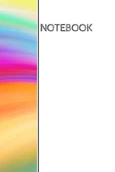 Paperback Notebook: Colorful wrap around design notebook: 90 blank pages Book