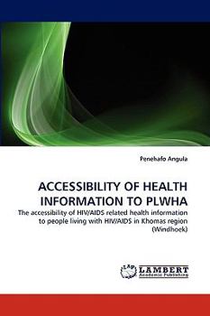 Paperback Accessibility of Health Information to Plwha Book