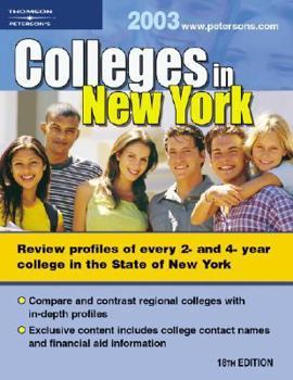 Paperback Colleges in New York 2003 (Peterson's Colleges in New York) Book