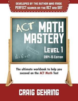 Paperback ACT Math Mastery Level 1 (2014-15 Edition) Book