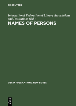 Hardcover Names of Persons Book