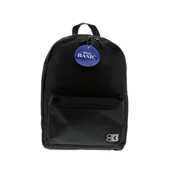 Misc. Bazic Basic Collection Polyester School Backpack, Solid, Black (Baz1030) Book