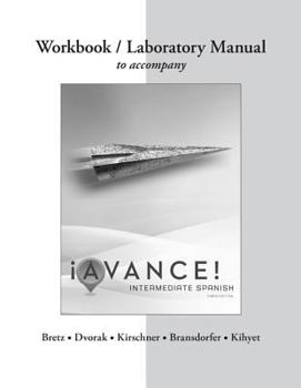 Paperback Workbook/Laboratory Manual for ¡Avance! Book