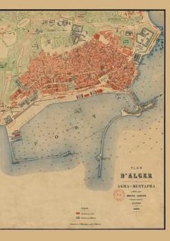 Paperback Carnet Blanc, Plan d'Alger, Jourdan, 1888 [French] Book