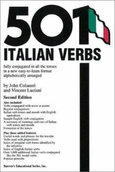 Paperback 501 Italian Verbs Book