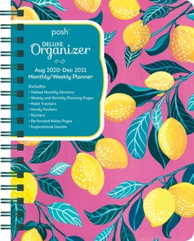 Calendar Posh: Deluxe Organizer 17-Month 2020-2021 Monthly/Weekly Planner Calendar: Lemondrops Book