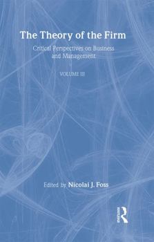 Hardcover Theories of Firm: Crit Persp V3 Book
