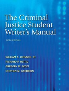 Paperback The Criminal Justice Student Writer's Manual Book