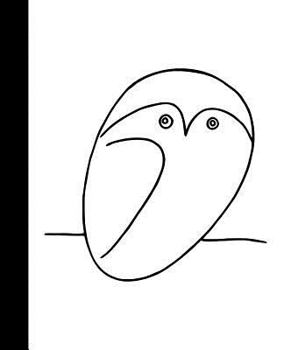 Paperback Premium Notebook: Owl - Pablo Picasso - College Ruled Notebook - Journal Book