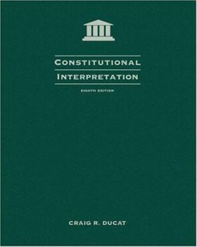 Hardcover Constitutional Interpretation Book