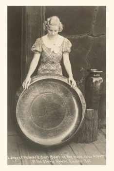 Paperback The Vintage Journal Lady with Redwood Burl Bowl Book