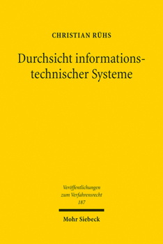 Paperback Durchsicht Informationstechnischer Systeme: 110 Abs. 3 Stpo Im Lichte Des It-Grundrechts [German] Book