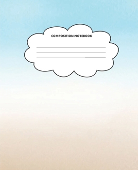 Paperback Beach Composition Notebook: Blank Lined Cute Notebooks for Girls Teens Kids School Writing Notes Journal (7.5 x 9.25 in) Book
