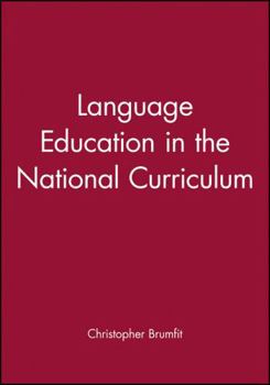 Paperback Language Education in the National Curriculum Book