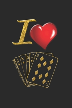 Paperback Poker Notizbuch: Poker Notizbuch die Perfekte Geschenkidee f?r Poker oder Casino Fans. Das Taschenbuch hat 120 wei?e Seiten mit Punktra [German] Book