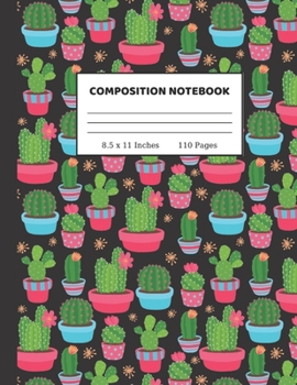 Composition Notebook: Pretty Wide Ruled Paper Notebook Journal Wide Blank Lined Workbook for Teens Kids Students Girls for Home School College for Writing Notes 8.5 x 11, 110 pages