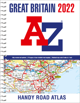 Spiral-bound Great Britain A-Z Handy Road Atlas 2022 Book