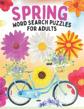 Paperback Spring Word Search Puzzles for Adults: Word Search Book For Adults Large Print Book