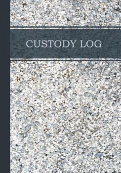 Paperback Custody log: Log book for child custody Book