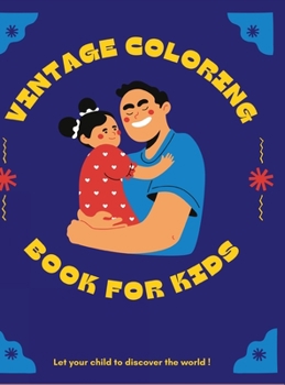 Vintage coloring book for kids