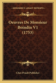 Oeuvres De Monsieur Boindin V1 (1753)