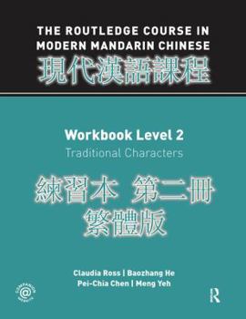 Hardcover Routledge Course in Modern Mandarin Chinese Workbook 2 (Traditional) Book