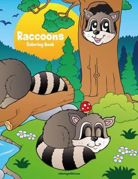 Paperback Raccoons Coloring Book 1 Book