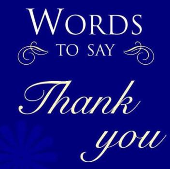 Hardcover Words to Say Thank You Book