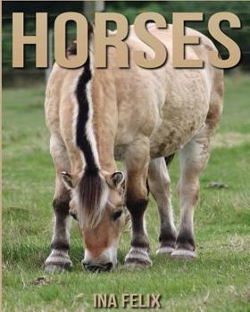 Paperback Horses: Children Book of Fun Facts & Amazing Photos on Animals in Nature - A Wonderful Horses Book for Kids aged 3-7 Book