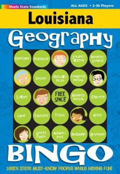 Hardcover Louisiana Geography Bingo Game! Book